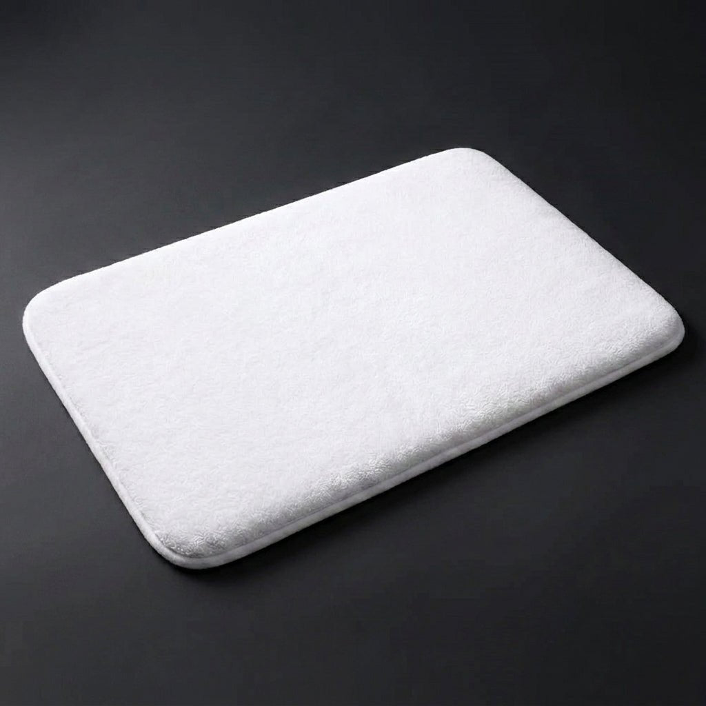 Memory Foam Bath Mat with Non-Slip Backing and Absorbent Plush Top
