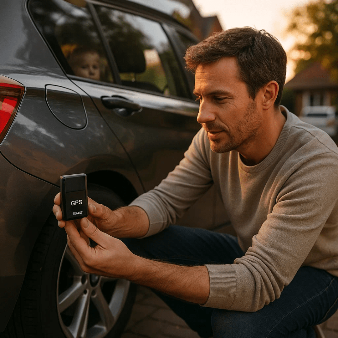 Mini GPS Tracker with Live Tracking, Built-In Magnet and Audio Recording for Car, Bike and Bag
