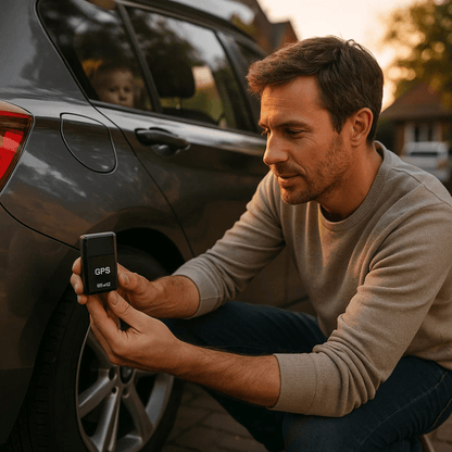 Mini GPS Tracker with Live Tracking, Built-In Magnet and Audio Recording for Car, Bike and Bag