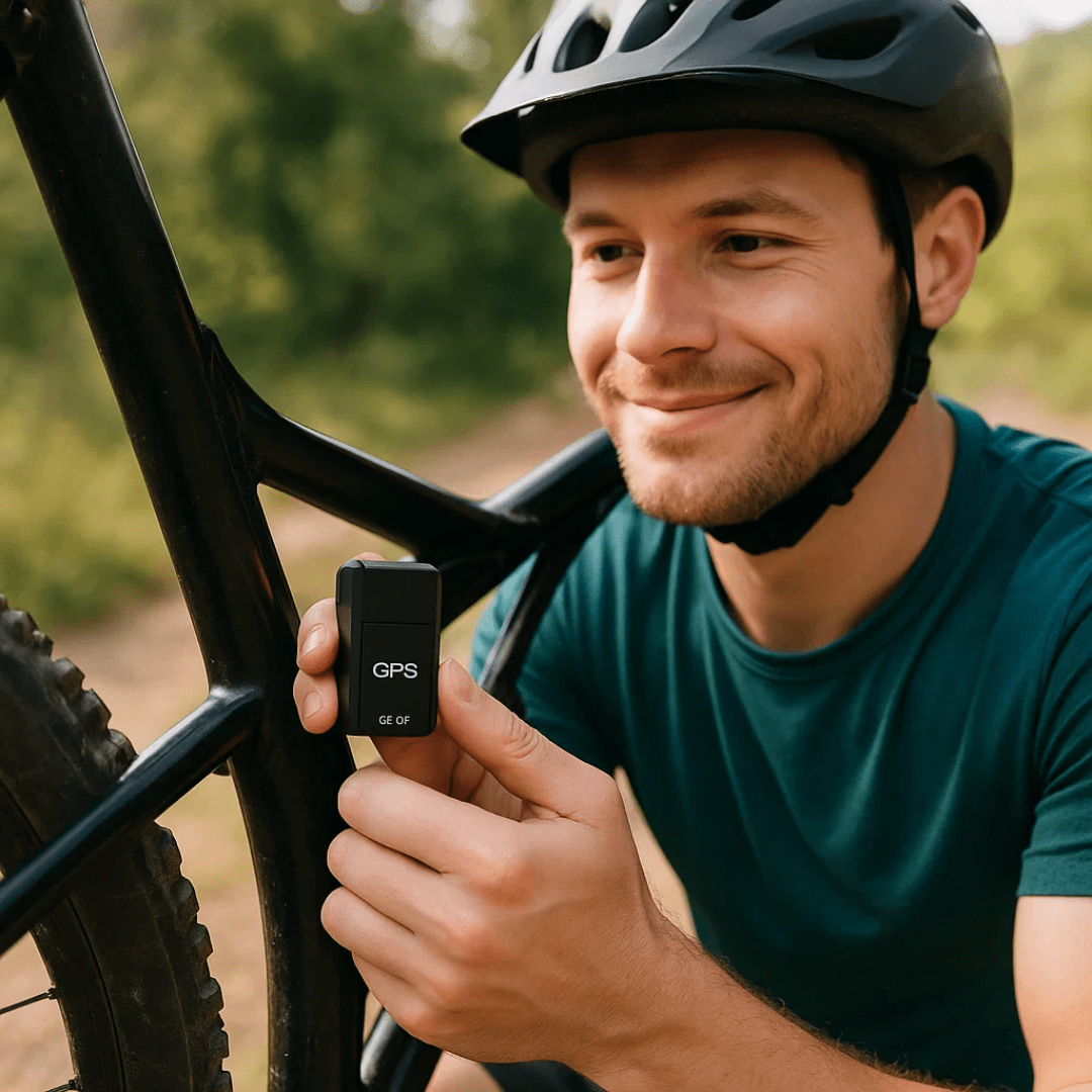 Mini GPS Tracker with Live Tracking, Built-In Magnet and Audio Recording for Car, Bike and Bag