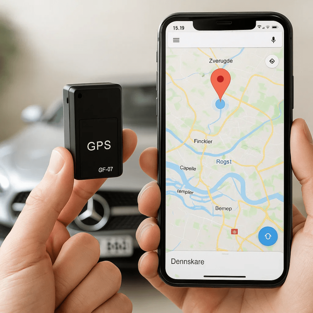 Mini GPS Tracker with Live Tracking, Built-In Magnet and Audio Recording for Car, Bike and Bag