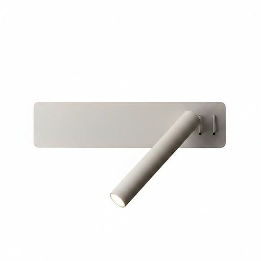 Minimalist Bedside Wall Lamp with Rotating Reading Arm and Backlight