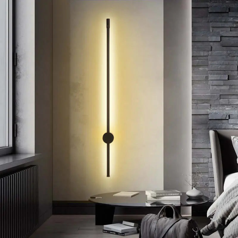Minimalist LED Wall Lamp with Linear Slim Bar Design