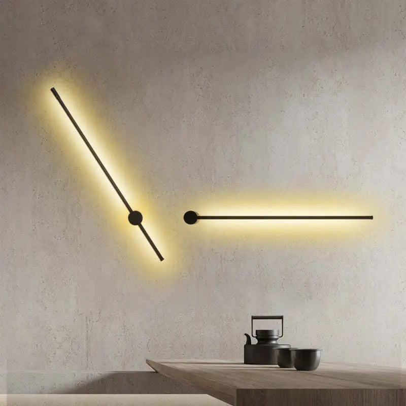 Minimalist LED Wall Lamp with Linear Slim Bar Design