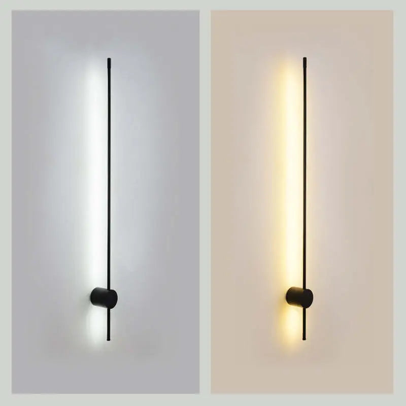 Minimalist LED Wall Lamp with Linear Slim Bar Design