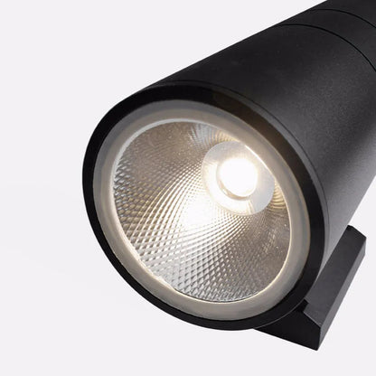 Minimalist Outdoor Wall Lamp with Double Lamp Heads and Cylinder Shape