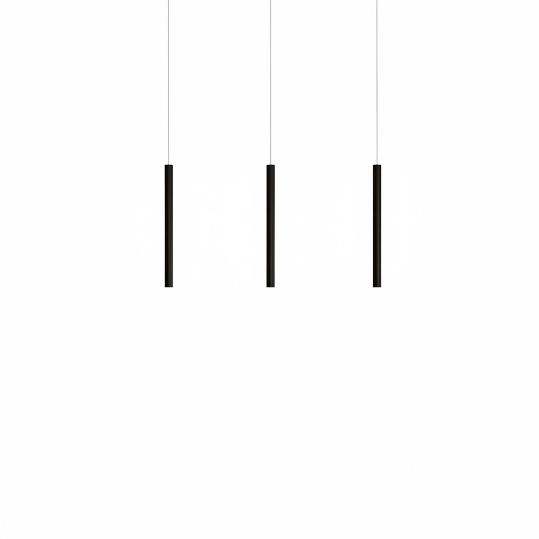 Minimalist Pendant Lamp with Cylindrical Tube Shape and Integrated LED