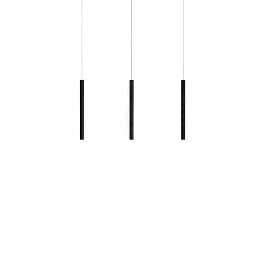 Minimalist Pendant Lamp with Cylindrical Tube Shape and Integrated LED