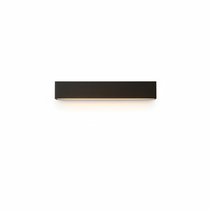 Minimalist Solar Outdoor Wall Lamp with 16 LEDs and Slim Rectangular Body