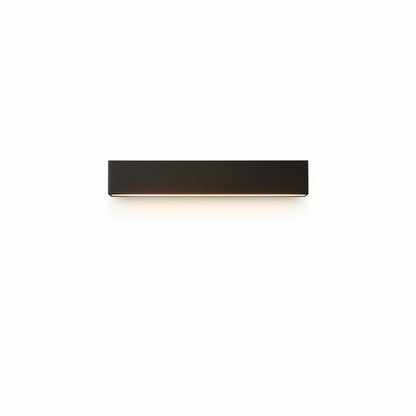 Minimalist Solar Outdoor Wall Lamp with 16 LEDs and Slim Rectangular Body