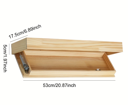 Minimalist Wall Shelf with Hidden Storage Compartment