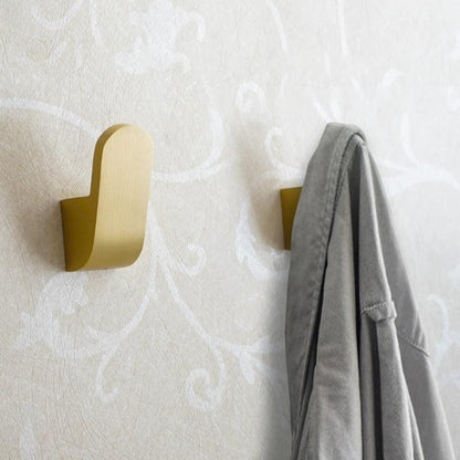 Modern Brass Wall Hooks for Bathrobes and Towels