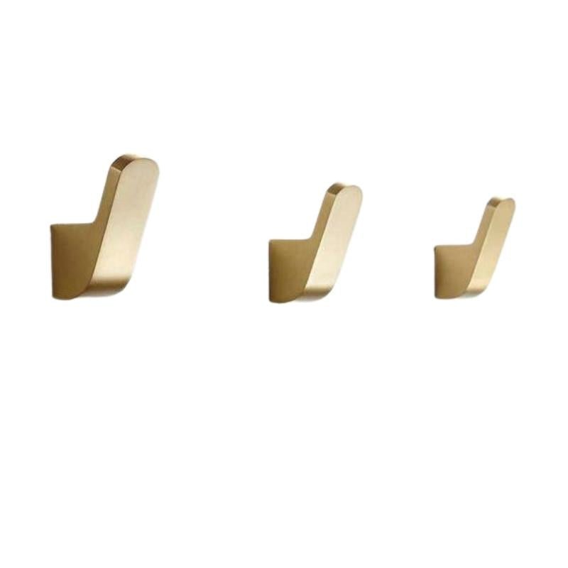 Modern Brass Wall Hooks for Bathrobes and Towels