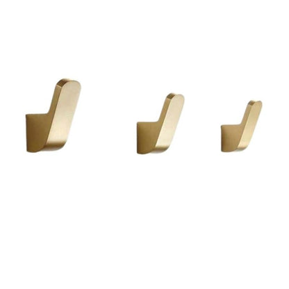 Modern Brass Wall Hooks for Bathrobes and Towels
