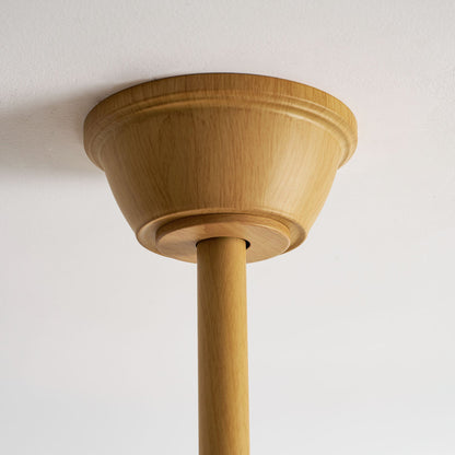 Modern Ceiling Fan with Light and Wood Grain Blades