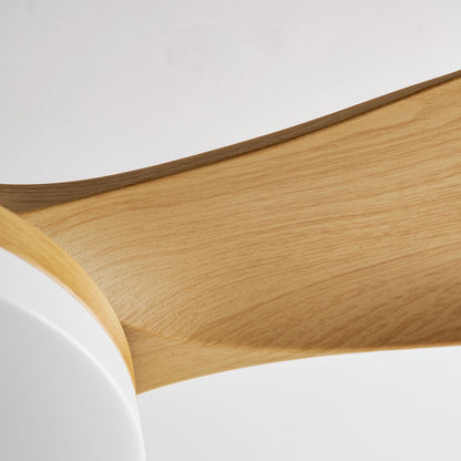 Modern Ceiling Fan with Light and Wood Grain Blades
