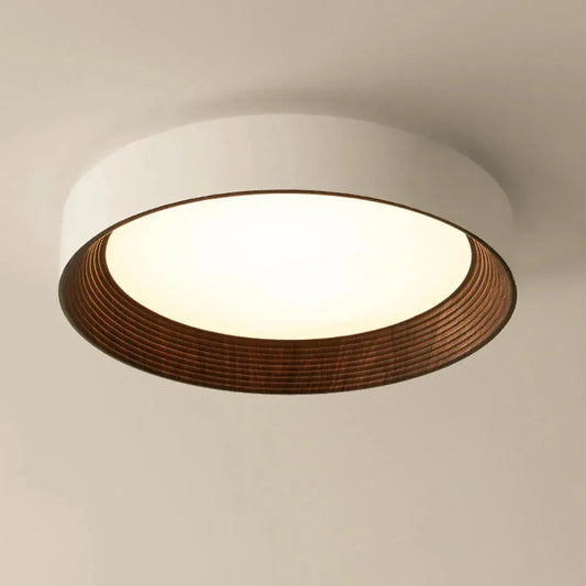 Modern Flush Mount Ceiling Light with Round Frameless Shade and Integrated LED