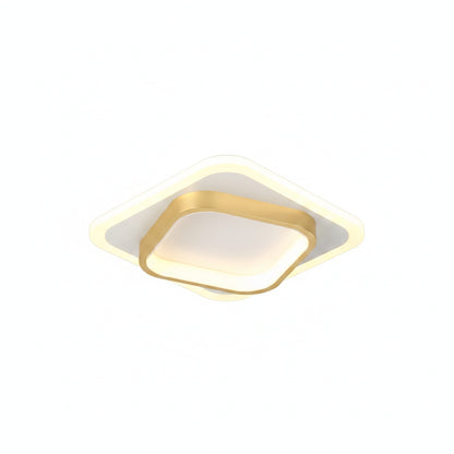 Modern LED Ceiling Light with Double Square Frame for Hallway and Bedroom