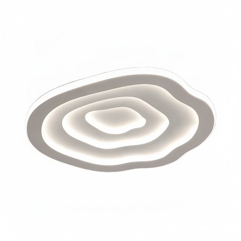 Modern LED Ceiling Light with Organic Ripple Design and Warm Glow