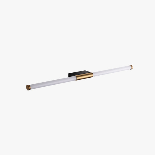 Modern LED Wall Lamp Linear Tube Light with Integrated LED and Gold Accent