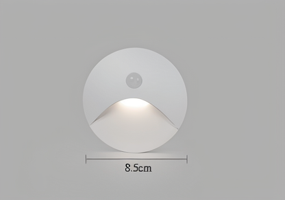 Modern LED Wall Light with Motion Sensor and Square Aluminium Body