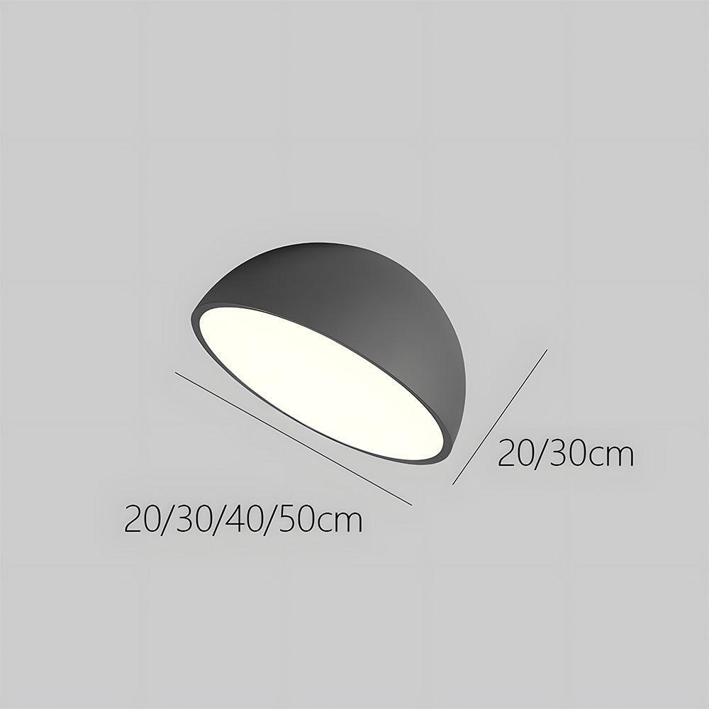 Modern Minimalist LED Ceiling Light with Dome Shade