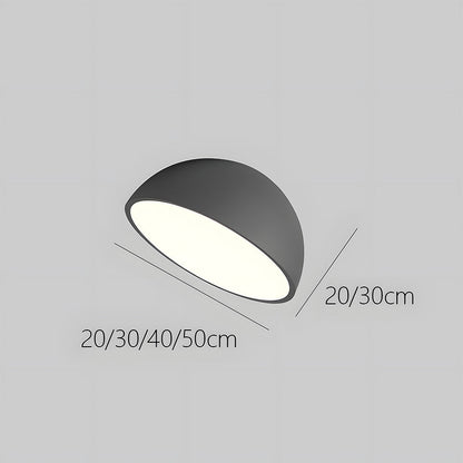 Modern Minimalist LED Ceiling Light with Dome Shade