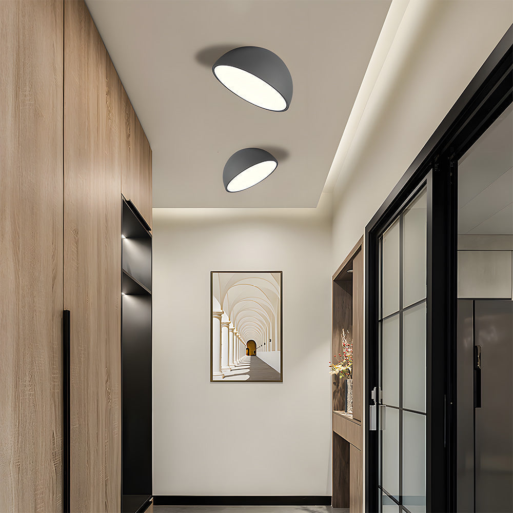 Modern Minimalist LED Ceiling Light with Dome Shade