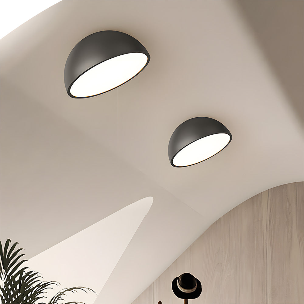 Modern Minimalist LED Ceiling Light with Dome Shade