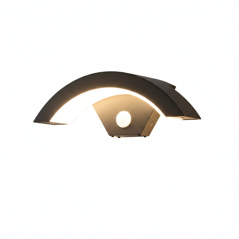 Modern Outdoor Wall Light with Motion Sensor for Garden and Porch