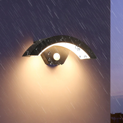 Modern Outdoor Wall Light with Motion Sensor for Garden and Porch