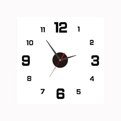 Modern Round Wall Clock with Silent Movement and Decorative Dial