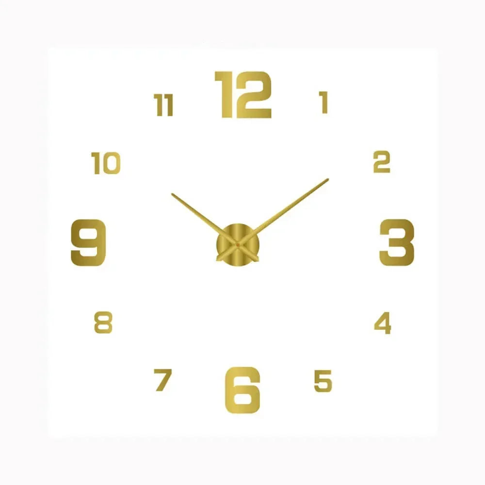 Modern Round Wall Clock with Silent Movement and Decorative Dial