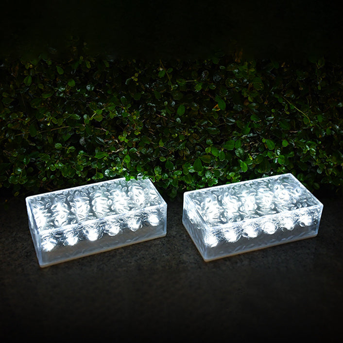 Modern Solar Ice Brick Light with Waterproof LED