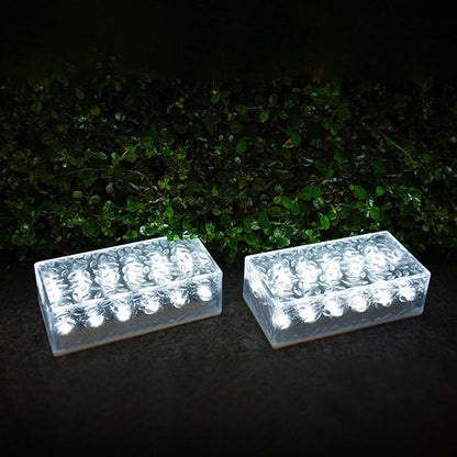 Modern Solar Ice Brick Light with Waterproof LED