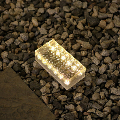 Modern Solar Ice Brick Light with Waterproof LED