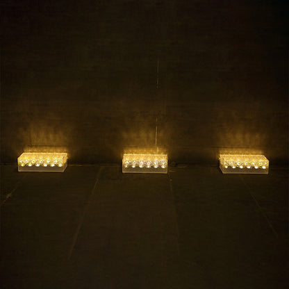 Modern Solar Ice Brick Light with Waterproof LED