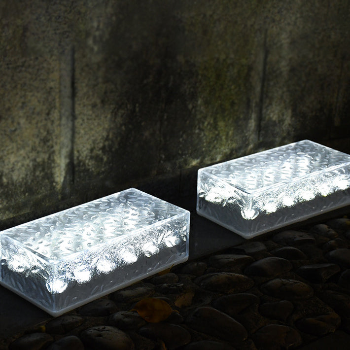 Modern Solar Ice Brick Light with Waterproof LED