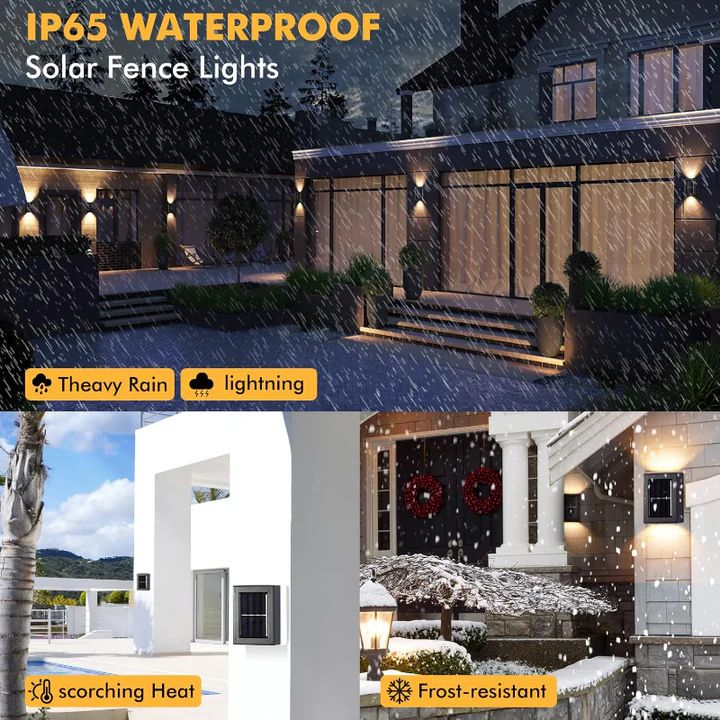 Modern Solar Wall Lamp with Up and Down Light