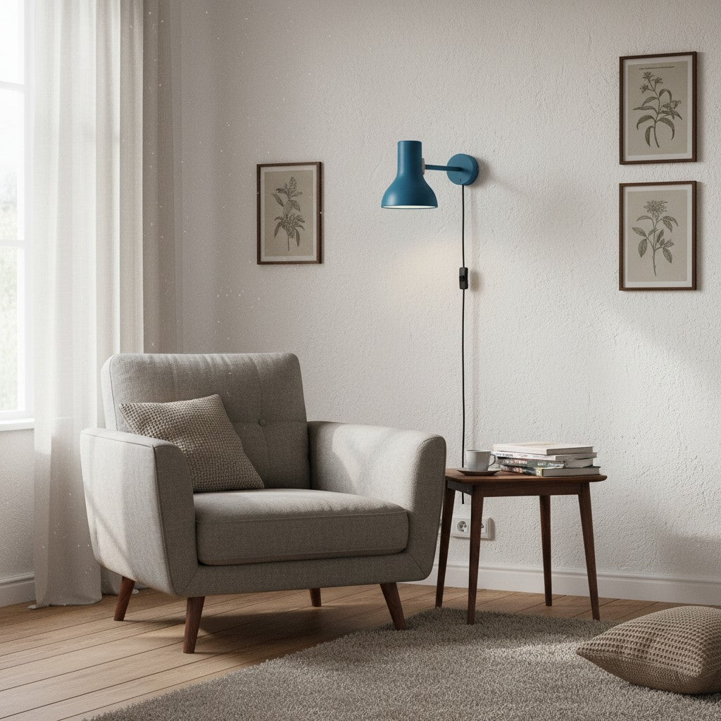 Modern Wall Lamp with Metal Shade