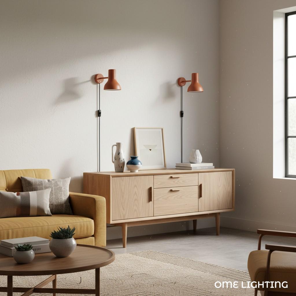 Modern Wall Lamp with Metal Shade