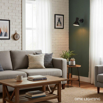 Modern Wall Lamp with Metal Shade