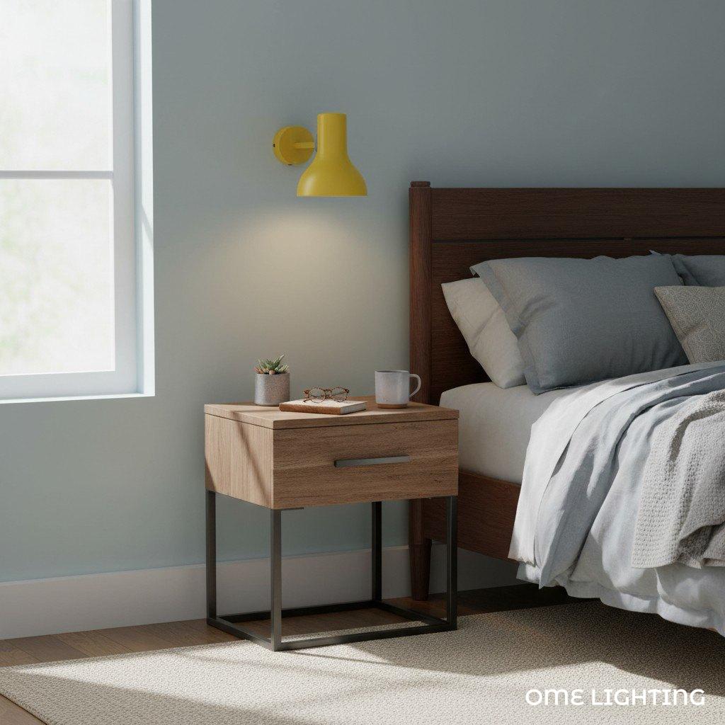 Modern Wall Lamp with Metal Shade