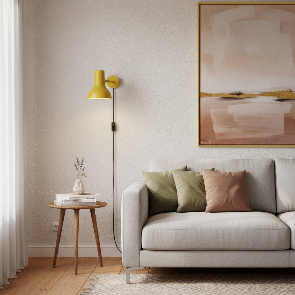 Modern Wall Lamp with Metal Shade