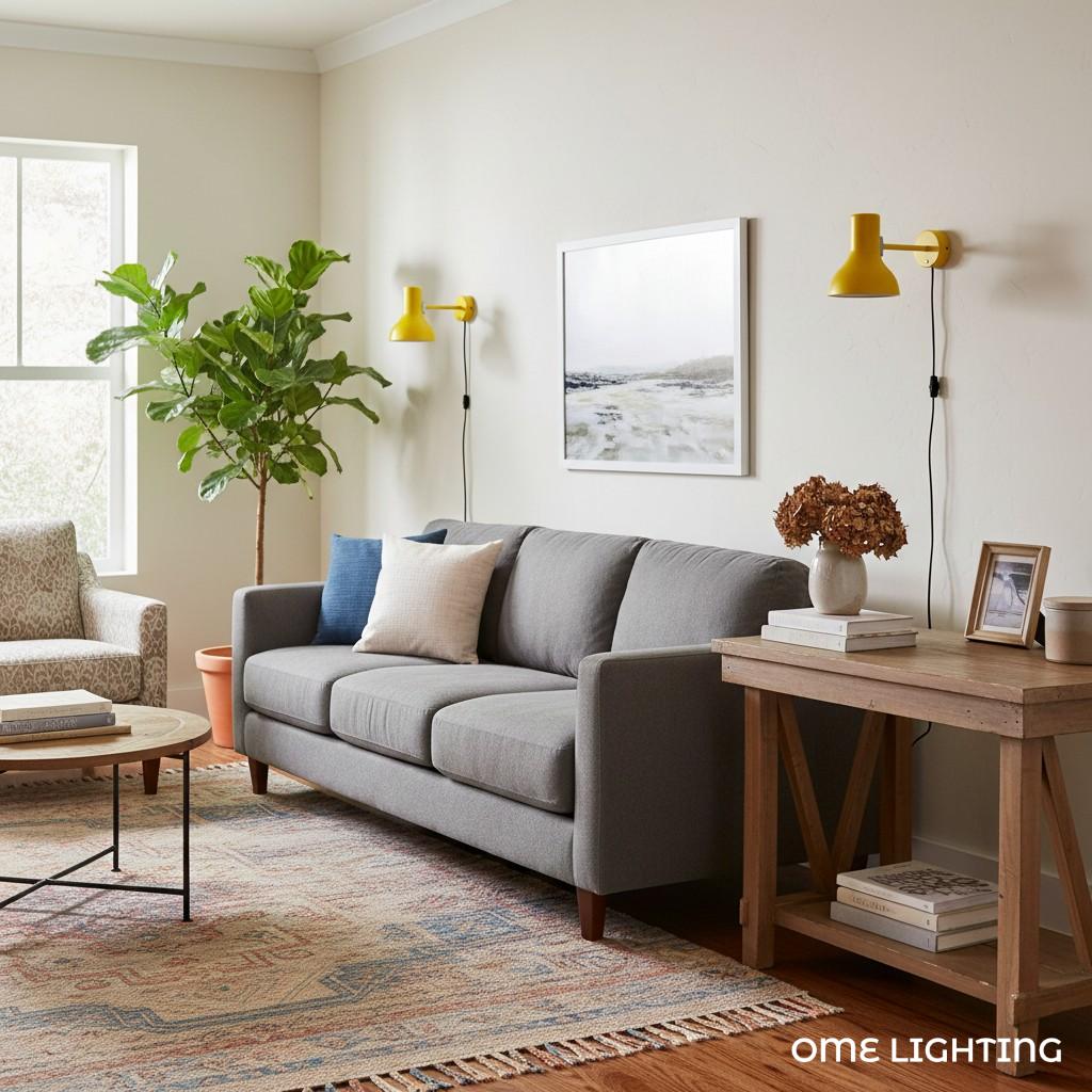 Modern Wall Lamp with Metal Shade