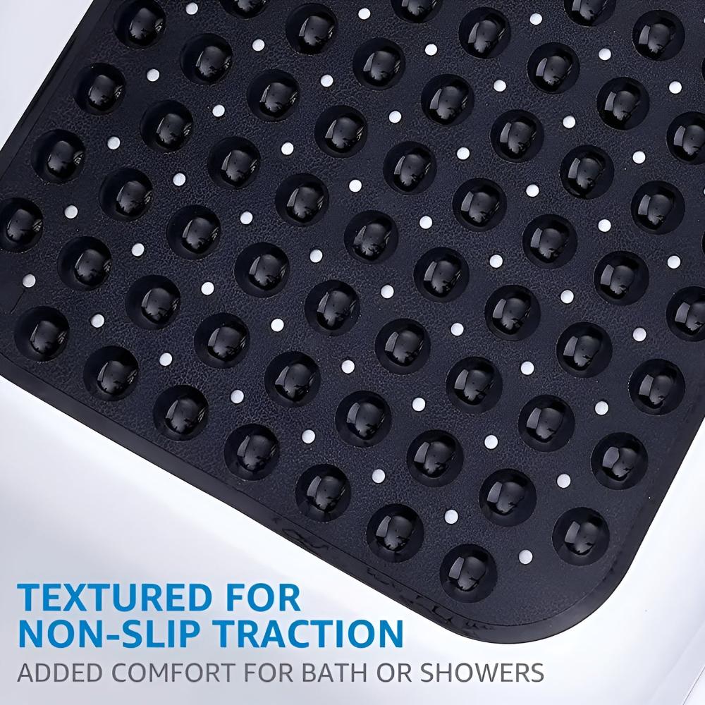 Non-Slip Bathtub Mat with Suction Cups and Drain Holes