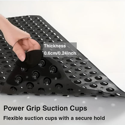 Non-Slip Bathtub Mat with Suction Cups and Drain Holes