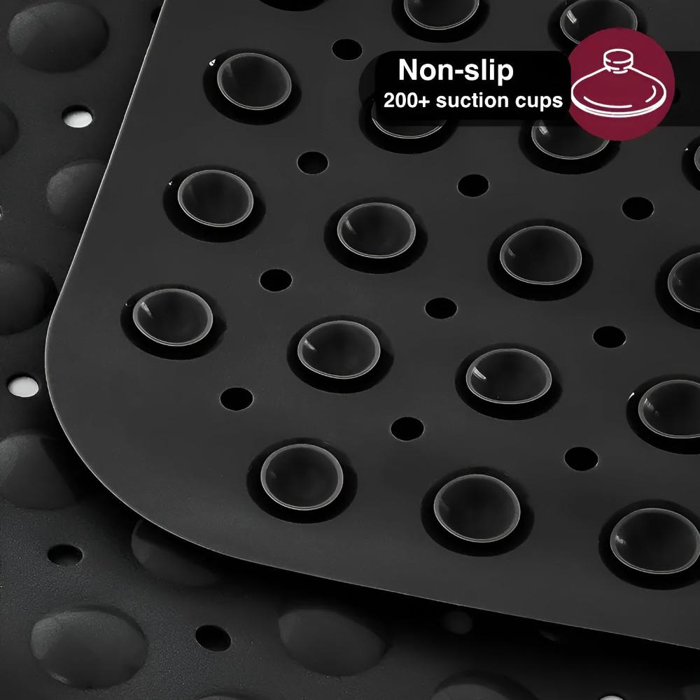Non-Slip Bathtub Mat with Suction Cups and Drain Holes