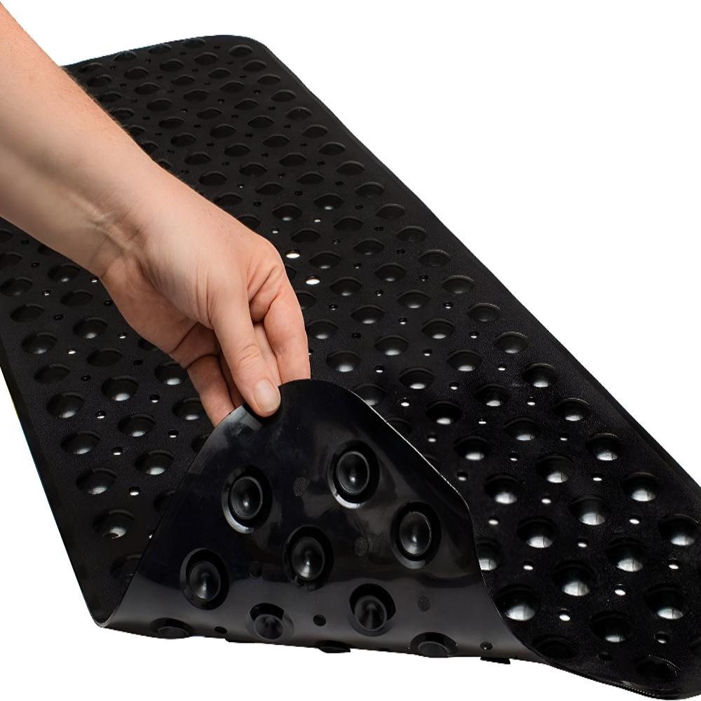Non-Slip Bathtub Mat with Suction Cups and Drain Holes