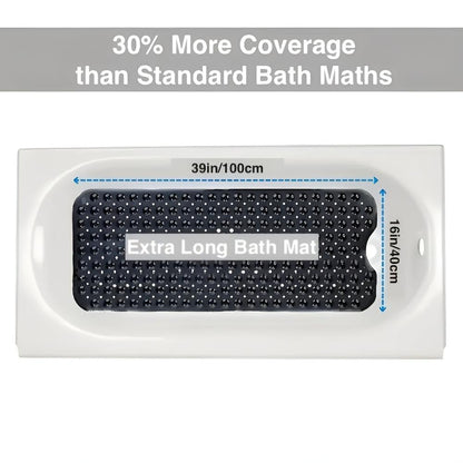 Non-Slip Bathtub Mat with Suction Cups and Drain Holes